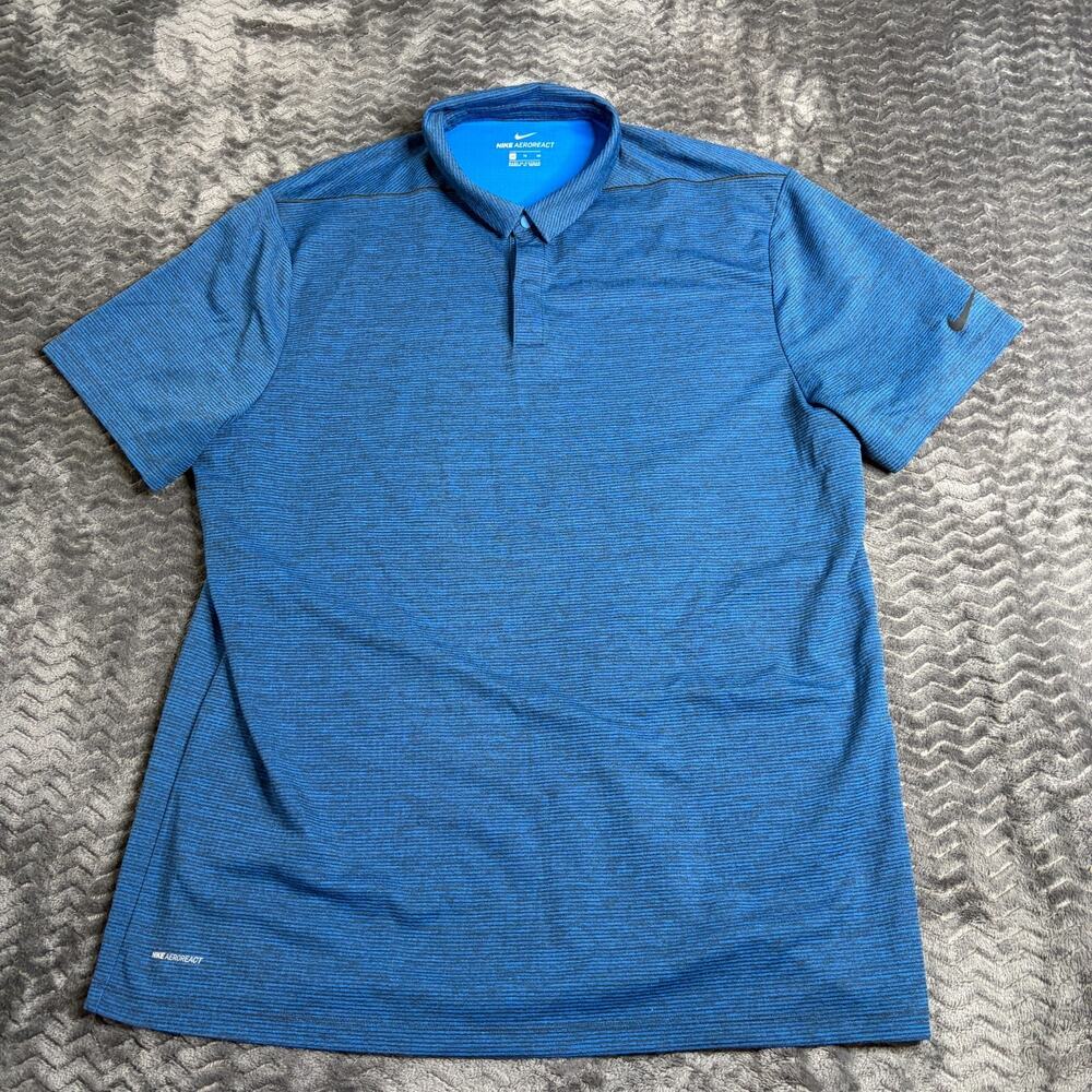 Nike AeroReact Golf Blue Polo Size XL
